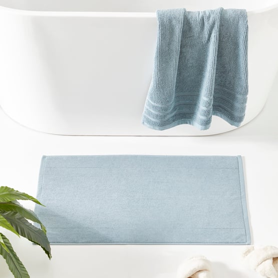 Flinders Sea Blue Bath Mat
