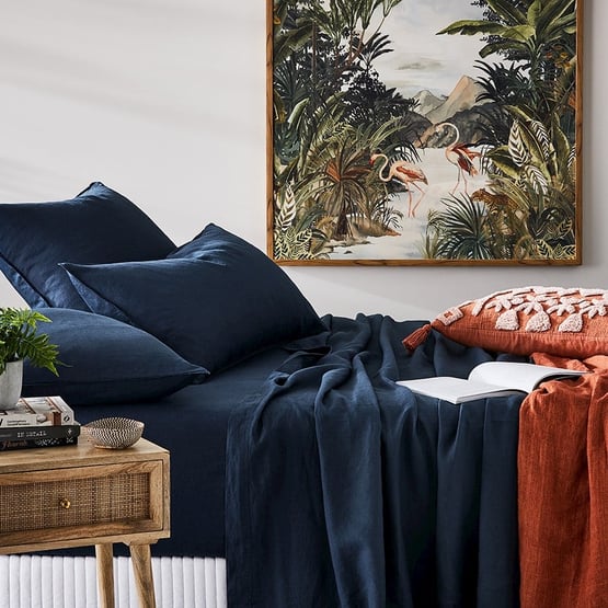 Vintage Washed Linen Old Navy Sheet Separates