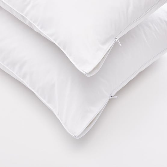Cotton Pillow Protectors Twin Pack