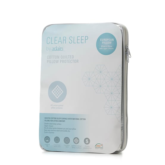 Cotton Quilted Pillow Protector - European Pillow