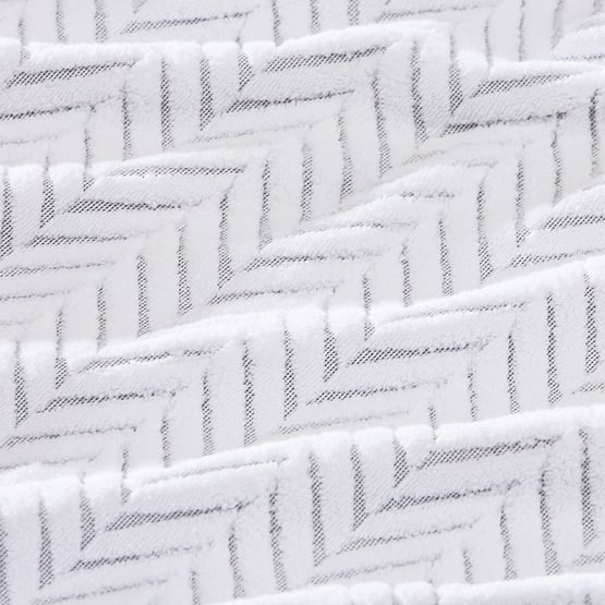 Mimosa White Textured Towel Range