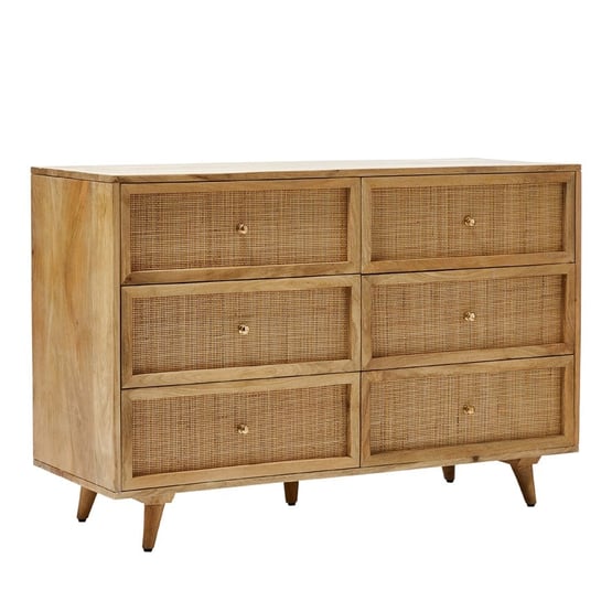 Anjuna Natural 6 Chest of Drawers 