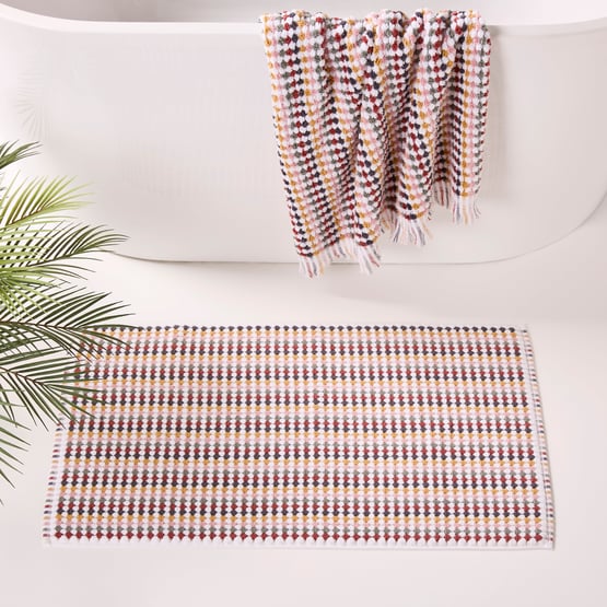 European Kadikoy Desert Turkish Cotton Bath Mat