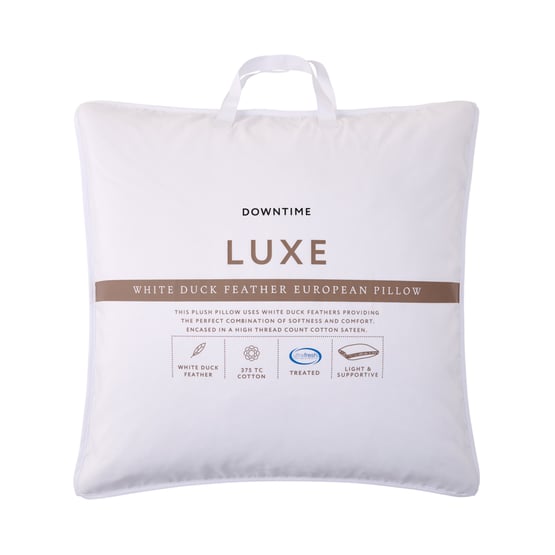 Luxe White Duck Down - European Pillow
