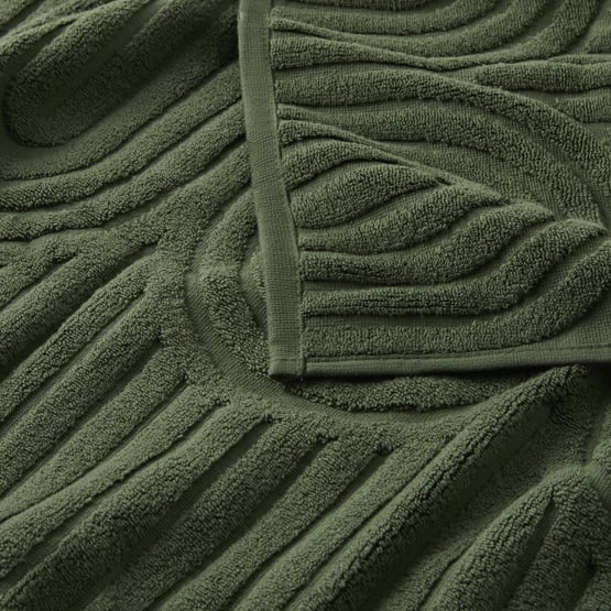Archie Forest Green Towel Range