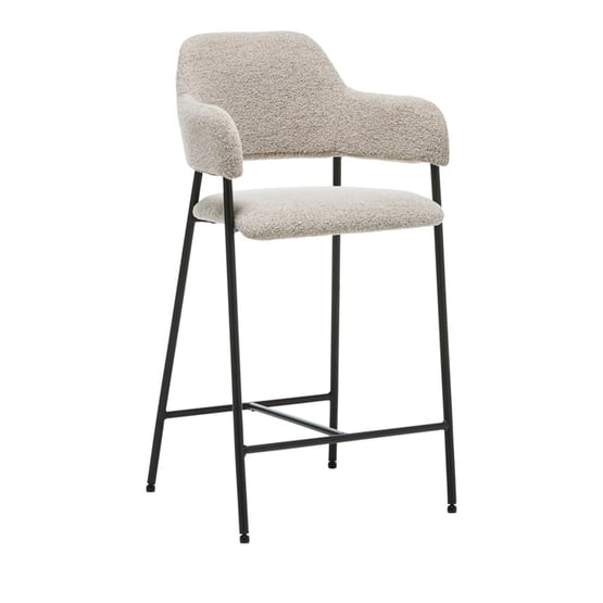 Rhodes Beige Boucle Counter Stool