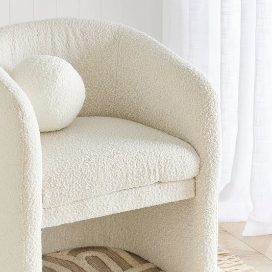 Memphis Cream Boucle Chair