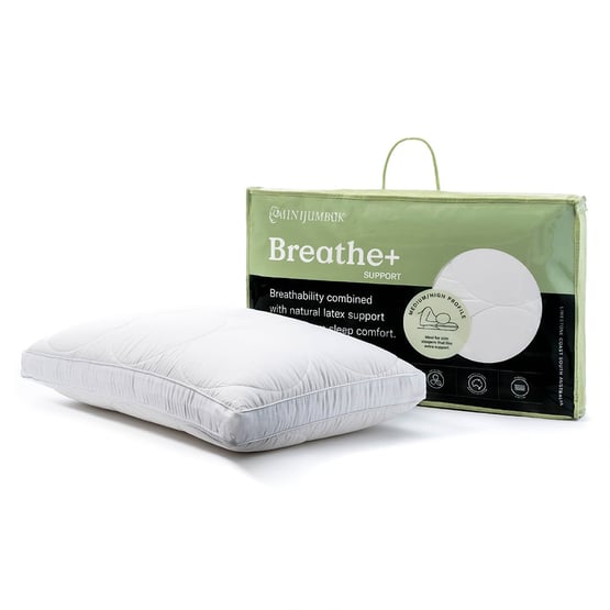 MiniJumbuk Breathe + Support Medium/High - Standard Pillow