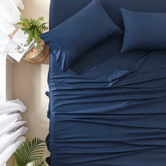 Worlds Softest Cotton Navy Sheet Set