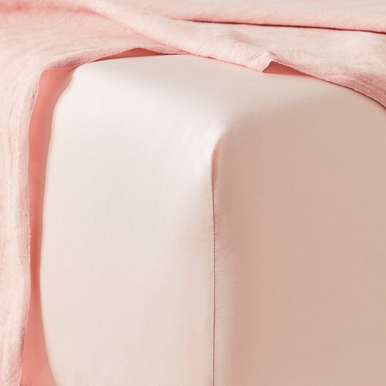 Worlds Softest Cotton Crystal Pink Fitted Sheet Separates