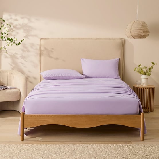 Stonewashed Cotton Lilac Sheet Separates