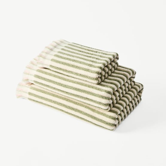 European Sophia Antique Pink & Pear Turkish Cotton Towel Range