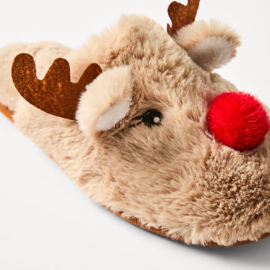 Rudolph Christmas Novelty Slippers