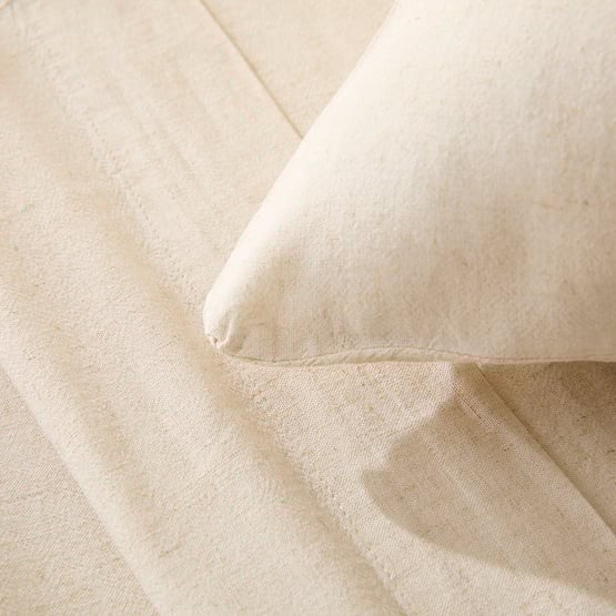 Washed Bamboo Linen Natural Sheet Set