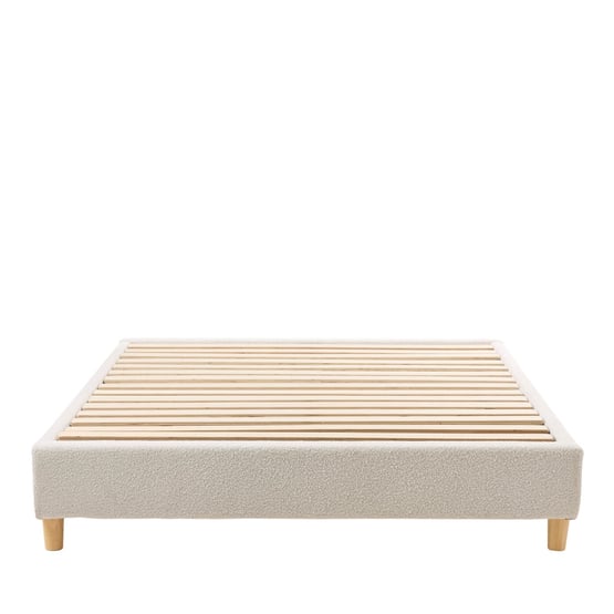 Dune Snow Boucle Bed Base