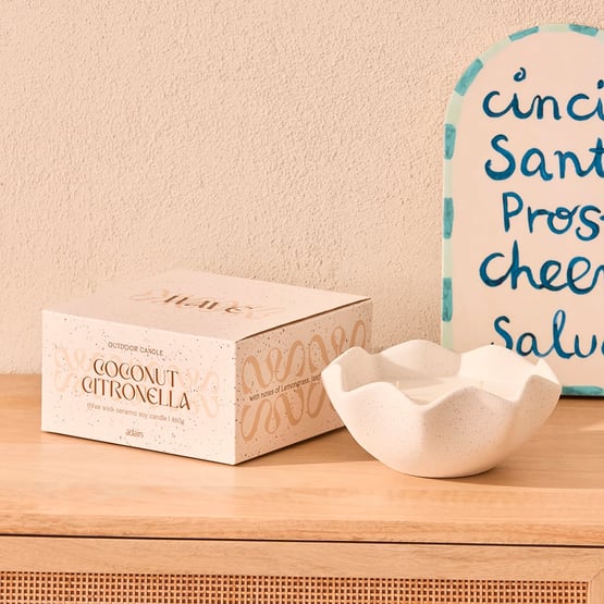 Wave Coconut Citronella Candle 460g