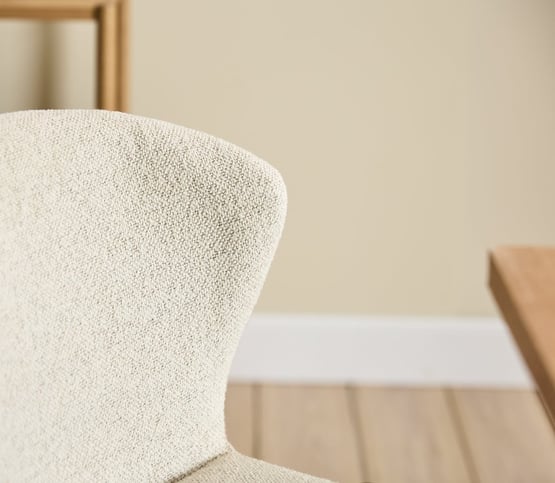 Viggo Pearl Boucle Counter Stool