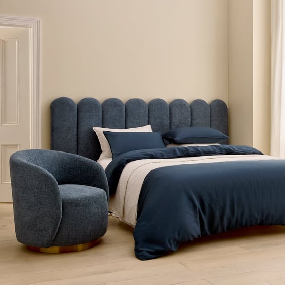 Adeline Navy Bedhead