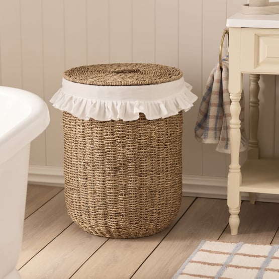 Cottage Chic Natural Laundry Storage