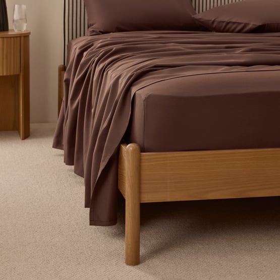 600TC Bamboo Cotton Chocolate Sheet Set