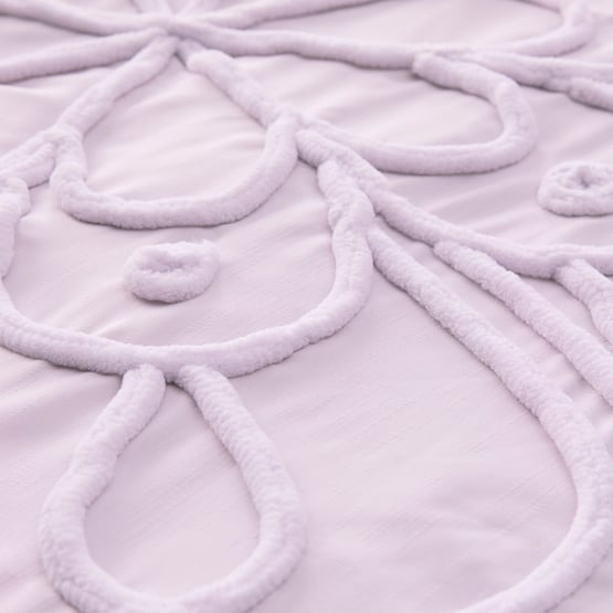 Mandala Tufted Lilac Quilt Cover Set