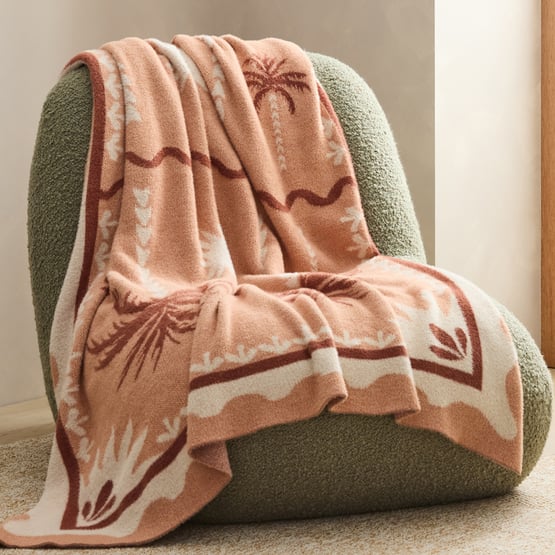 Natures Resort Cork Knit Throw