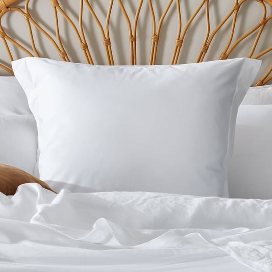 600TC Bamboo Cotton White Pillowcases