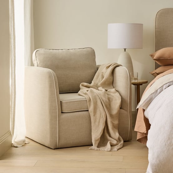 Seline Natural & White Chair