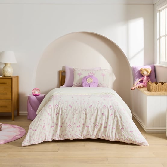 Kalani Stonewashed Off White Quilt Cover Set