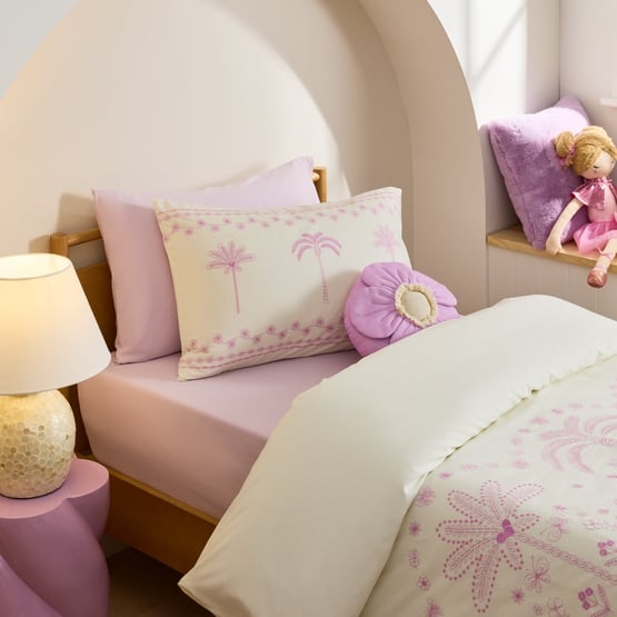 Kalani Stonewashed Off White Quilt Cover Set