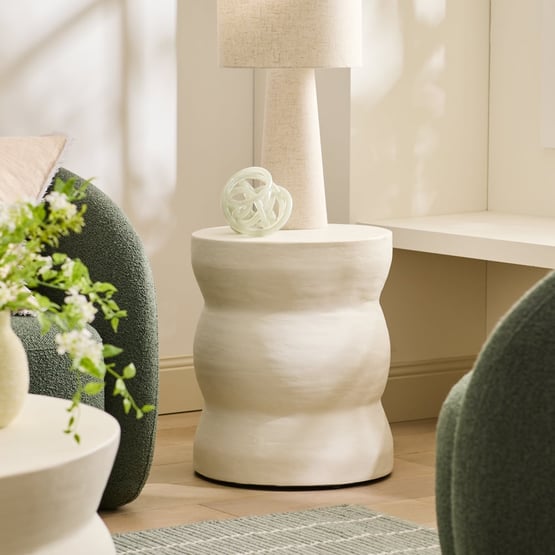 Avoca White Side Table