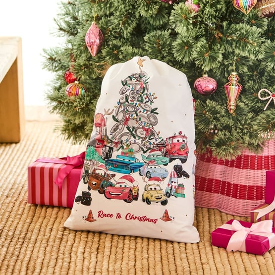 Disney Pixar Cars A Race To Christmas Santa Sack