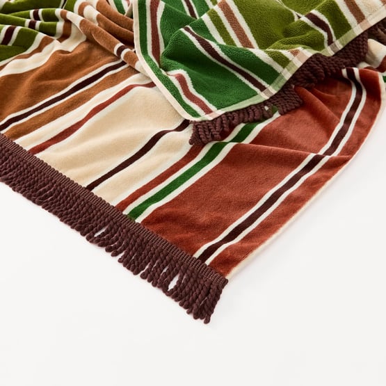 Hastings Stripe Luxe Velour Beach Towel