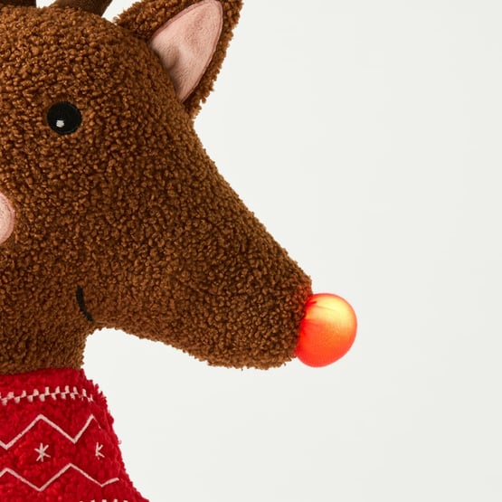 Rudolph Light Up Christmas Cushion