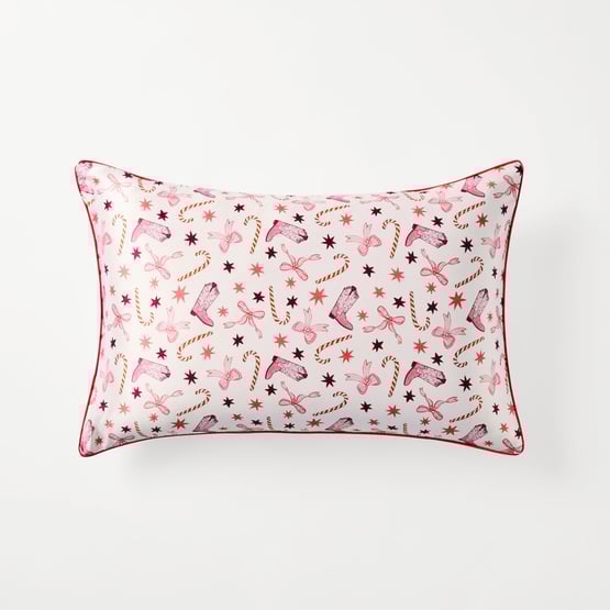 Sweet Dreams Christmas Cowgirl Silk Pillowcase