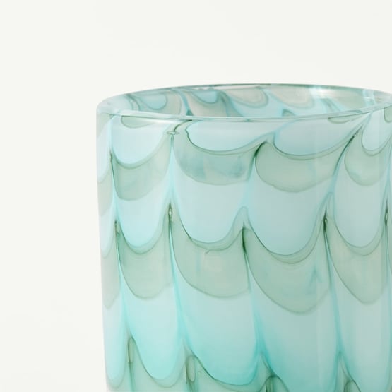 Wave Teal Tall Vase