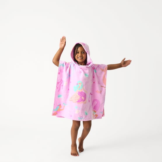 Kids Mermaid Wonder Beach Hooded Towel