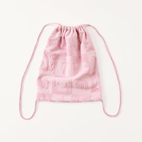 Kids Pink Shell Palm Waterproof Lined Bag