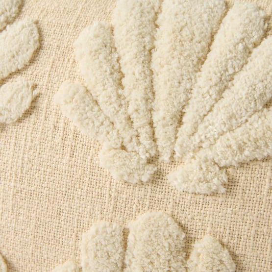 Summer Cotton Pink & Blue Shell Cushion