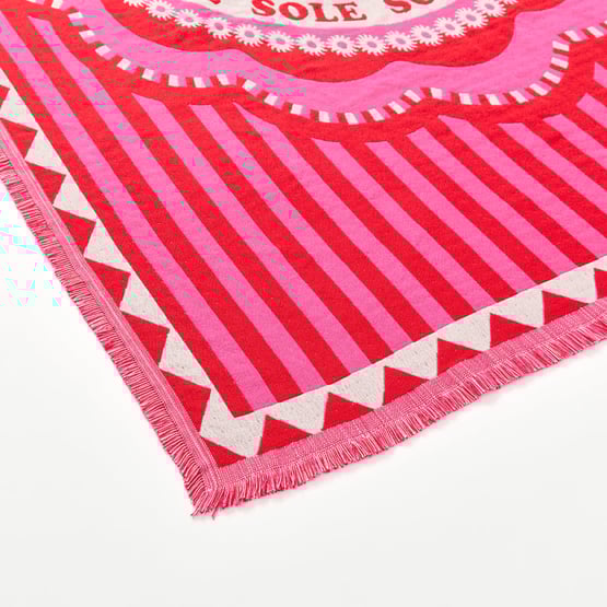 Outdoor Sole Pink Blanket