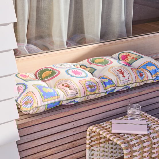 Byron Postcard Outdoor Bench Seat Cushion