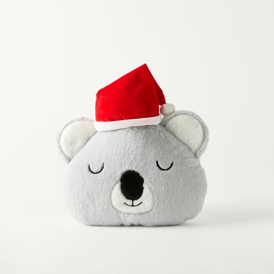 Grey Koala Christmas Cushion
