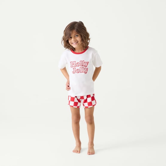 Kid's Holly Jolly Red Short Pyjama Set