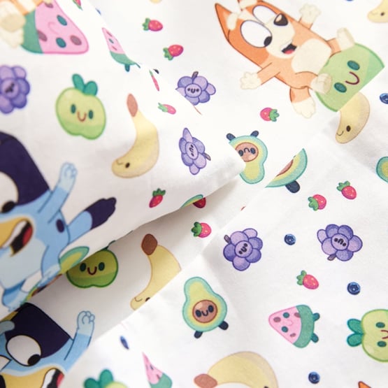 Bluey Fruity Fun Cot Sheet Set