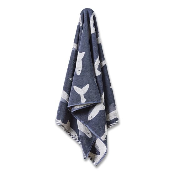 Shark Swims Navy Towel Range