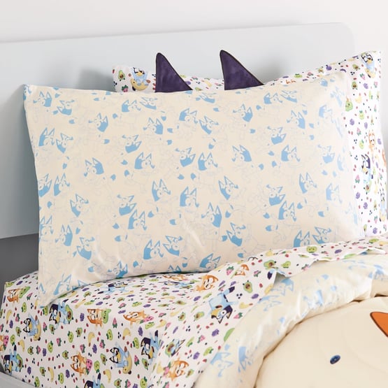 Bluey Play Time Bluey Organic Cotton Text Pillowcase
