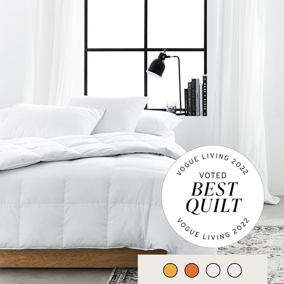 Supreme Silver Goose Quilt